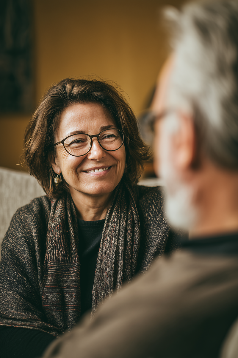 Warm coachgesprek in rustige setting